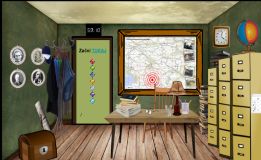 Virtualna soba pobega na temo potresov