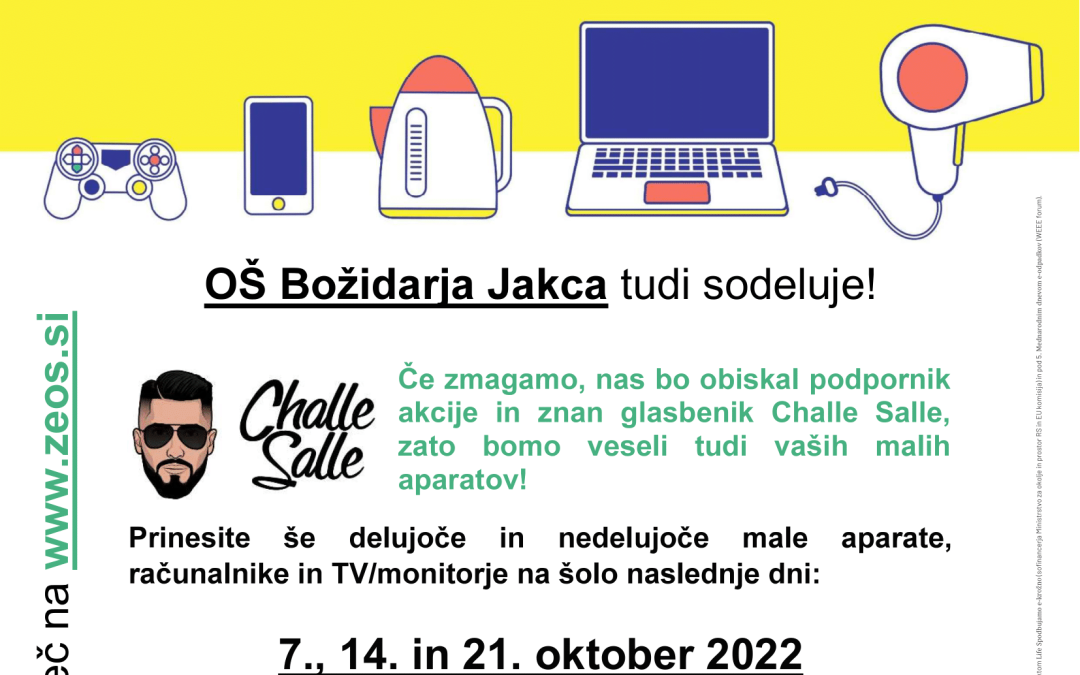 Ozaveščevalno-zbiralna nagradna akcija PRINESI MALE APARATE