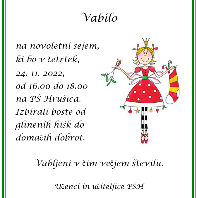 NOVOLETNI SEJEM NA PŠH